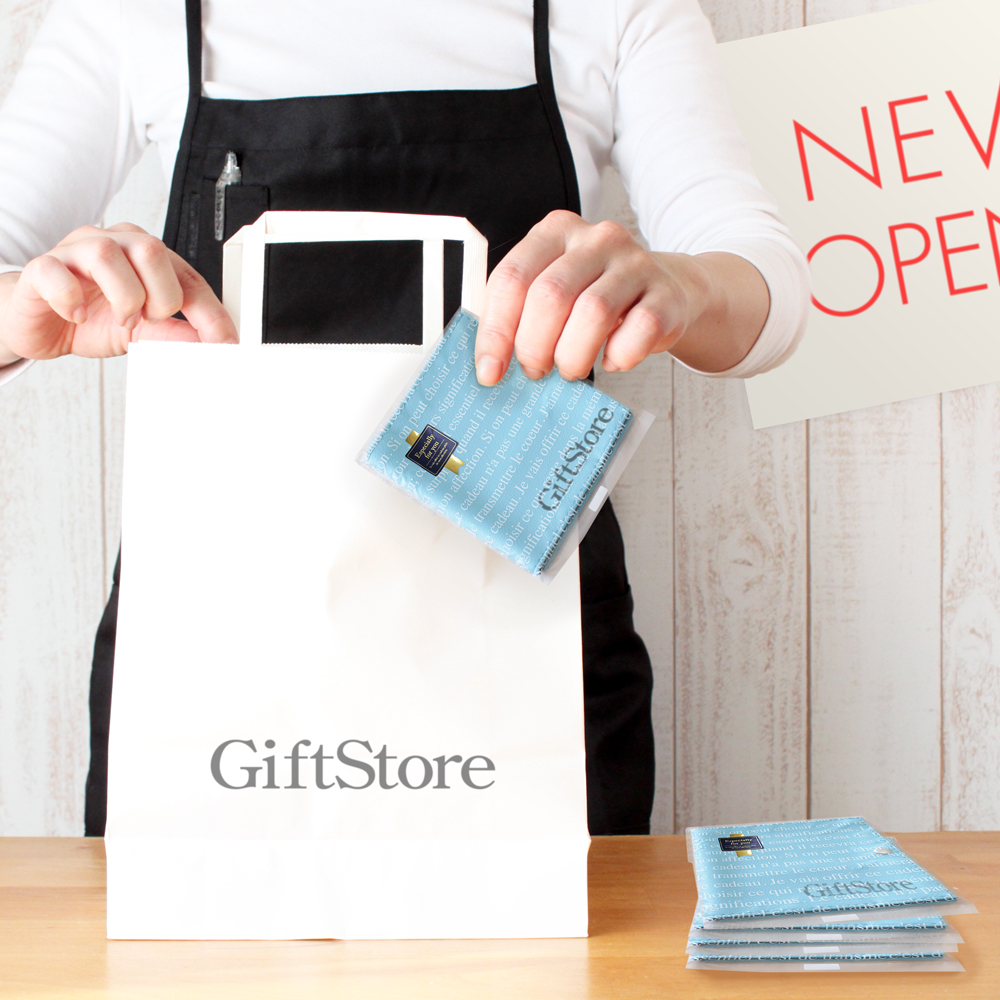 マスクケース「peace」ライトブルー