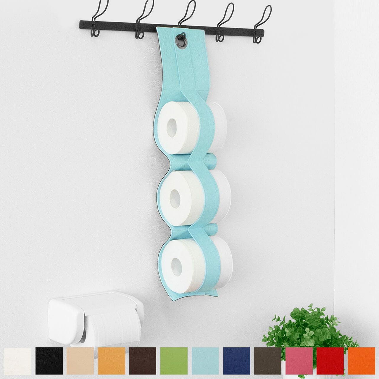 狭いトイレでも掛けて収納可能なトイレットペーパーストッカー 引っ越し 新築お祝いに助かる送料無料